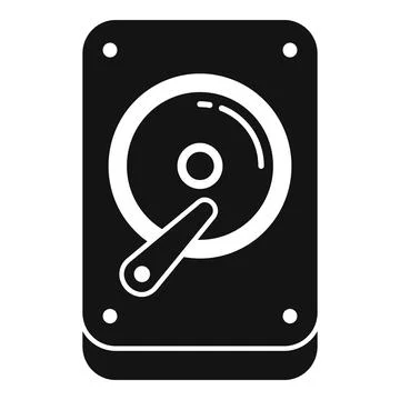 Disk gb data icon simple vector. Assembly focus state 库存插图