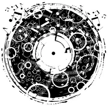 Disk grunge Stock-Illustration