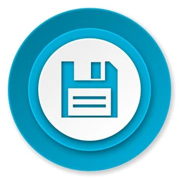 Disk icon, data sign. Illustrazione stock