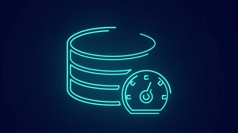 Disk optimization of web server with big data optimization animation Stock Footage 241163469
