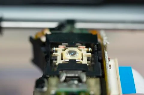 Disk player head Stock Photos