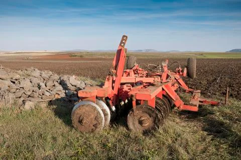 Disk Ripper in the field Stock Photos