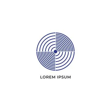 Disk rotation or signal wave spreading vector illustration isolated on whit.. 스톡 일러스트