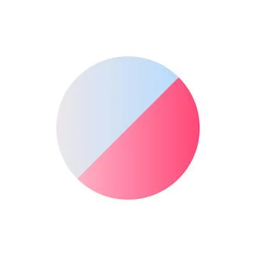 Disk shaped tablet flat gradient two-color ui icon Illustrazione stock