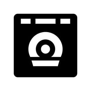 Diskette black vector icon on white background Illustrazione stock