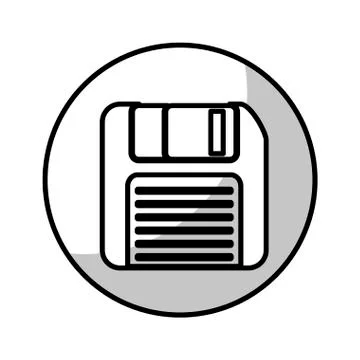 Diskette icon image Stock Illustration
