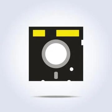 Diskette icon. Vector illustration Stock Illustration