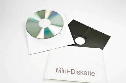 Diskette und CD-Rom Stock Photos