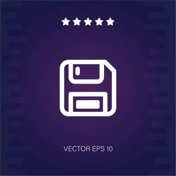 Diskette vector icon Stock Illustration