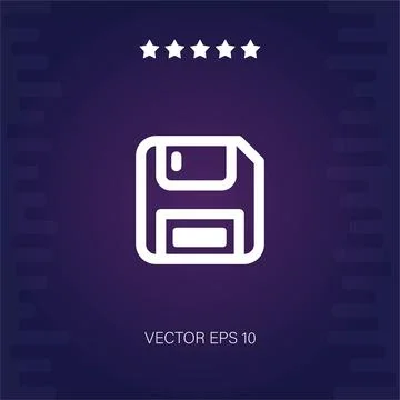 Diskette vector icon Stock Illustration
