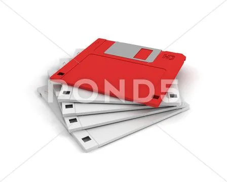 Diskettes. leadership concept Stock Illustration