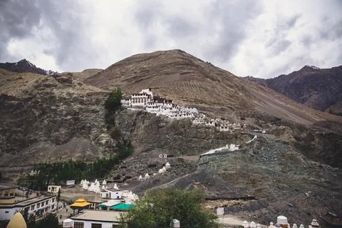 Diskit Gompa is a centuries-old Buddhist monastery located in the Nubra Val.. Stock Photos