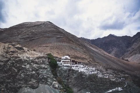 Diskit Gompa is a centuries-old Buddhist monastery located in the Nubra Val.. Stock Photos