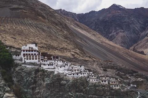 Diskit Gompa is a centuries-old Buddhist monastery located in the Nubra Val.. Stock Photos