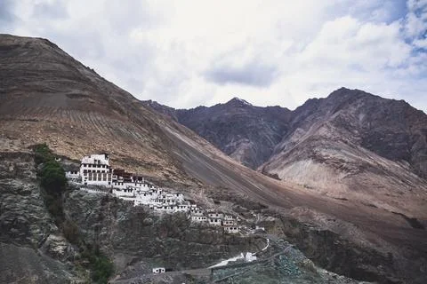 Diskit Gompa is a centuries-old Buddhist monastery located in the Nubra Val.. Stock Photos