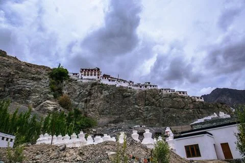Diskit Gompa is a centuries-old Buddhist monastery located in the Nubra Val.. Stock-Fotos