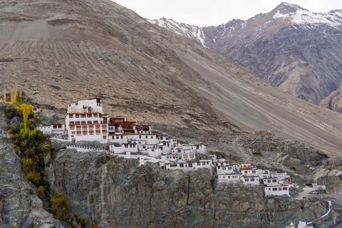 Diskit Gompa is a centuries-old Buddhist monastery located in the Nubra Val.. Stock Photos