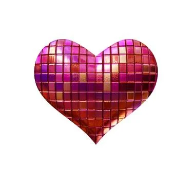 Disko heart Stock Illustration