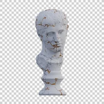 Diskoforos  statue, 3d renders, isolated, perfect for your design Stock Illustration