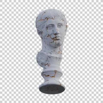 Diskoforos  statue, 3d renders, isolated, perfect for your design Stock Illustration