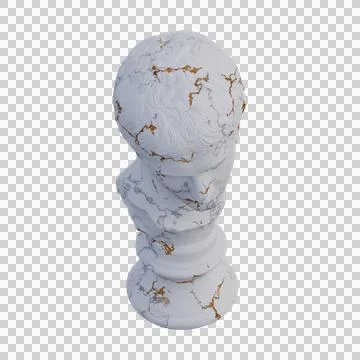 Diskoforos  statue, 3d renders, isolated, perfect for your design Stock Illustration