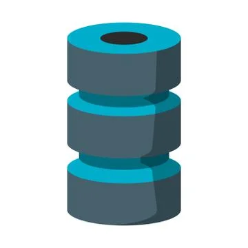 Disks database servers technology Stock Illustration