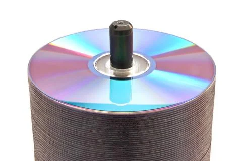 Disks on a spindle Stock Photos