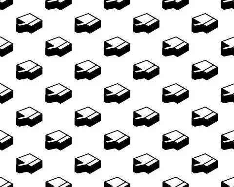 Dislike button pattern on white background. Negative sign. Social media conce Stock Illustration