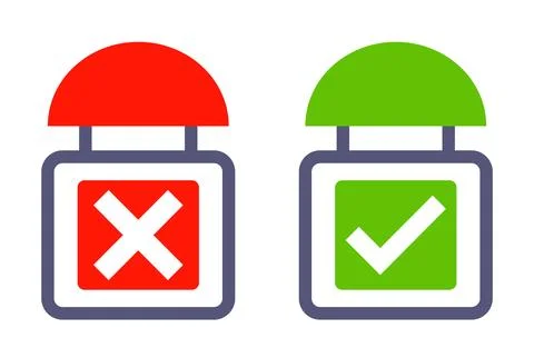 Like, dislike button on voting. Stock Illustration