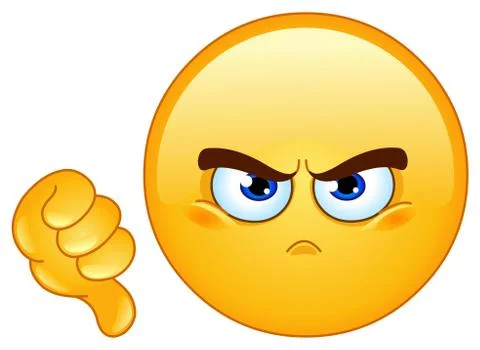 Dislike emoticon Stock Illustration