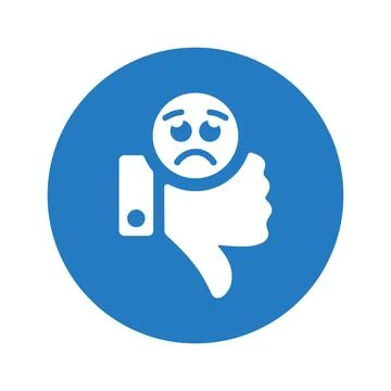 Dislike, fail, failure icon. Stock Illustration