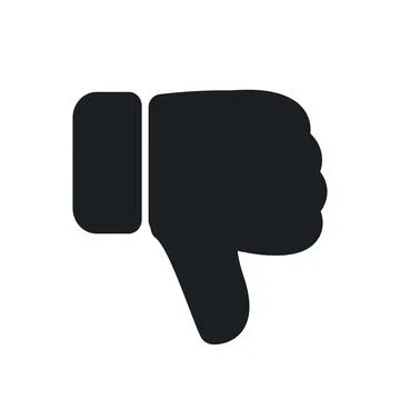 Dislike icon hand thumb down vector illustration. Sign vote button dislike co Stock Illustration