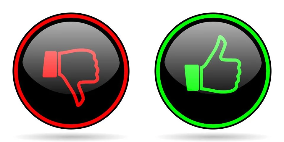 Like dislike icon Stock Illustration