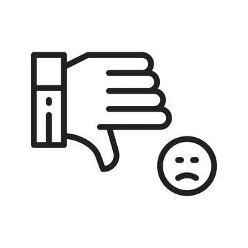 Dislike Icon Image. Stock-Illustration