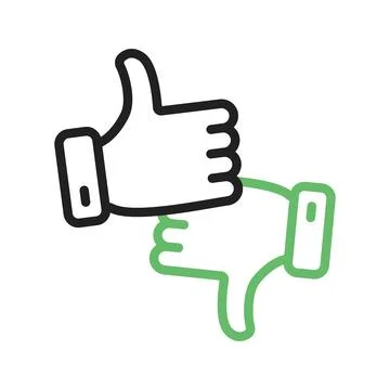 Like dislike Icon Image. Stock Illustration