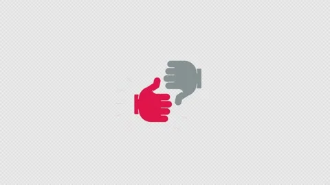 Like dislike interactive flat button with click animation Stock Footage 332272231