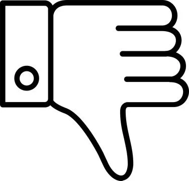 Dislike  Line Icon Design Stock Illustration