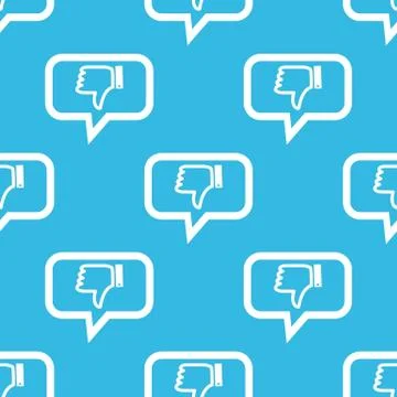 Dislike message pattern Stock Illustration