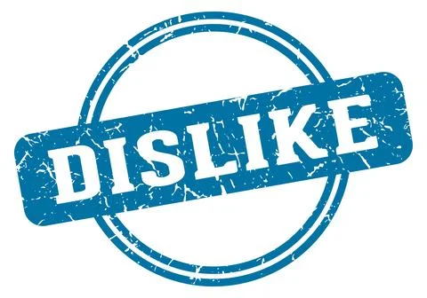 Dislike stamp Stock Illustration