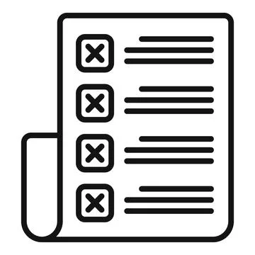 Dislike test icon outline vector. Social media Illustrazione stock