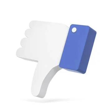 Dislike thumb down social network symbol Stock Illustration
