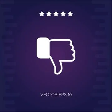 Dislike vector icon Stock Illustration