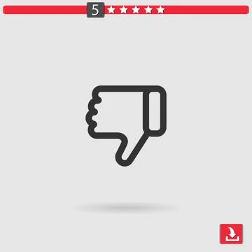 Dislike vector icon Stock Illustration
