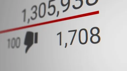 Dislikes Counter With Growing Number 스톡 동영상 81697778