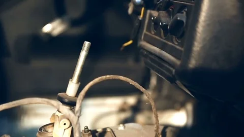 Dismantled car. For restoration Stock Footage 76350271
