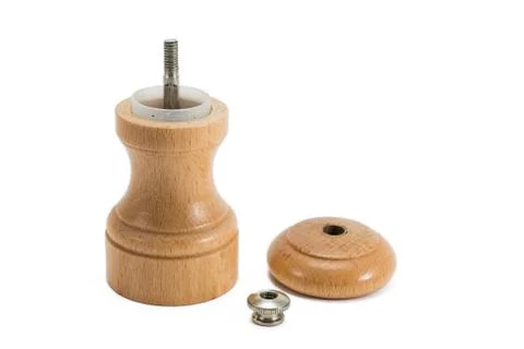 Dismantled pepper grinder Stock Photos