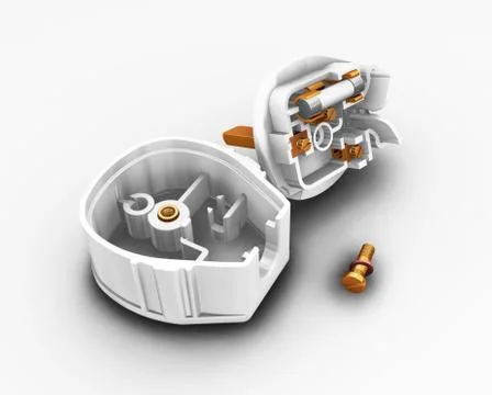 Dismantled plug Stock Illustration