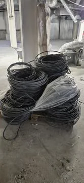 Dismantling and disassembling electrical equipment cabel 库存照片