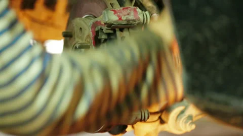 Dismantling of Brake Disc Stock-Footage 29914771