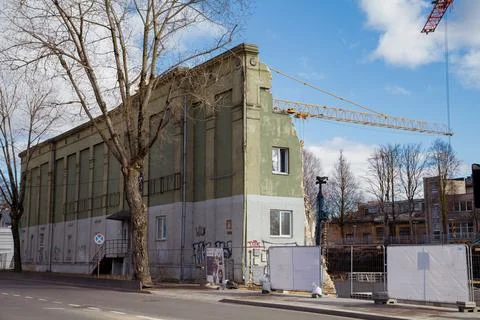 The dismantling of a building Stock Photos